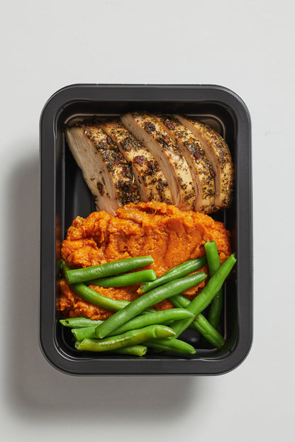 Chicken with Sweet Potato and Beans